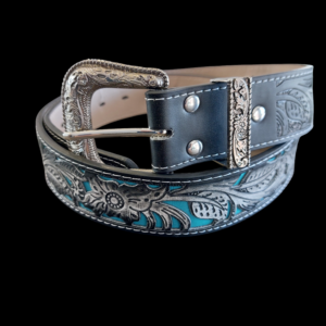 Boho Chic Floral Embossed Belt