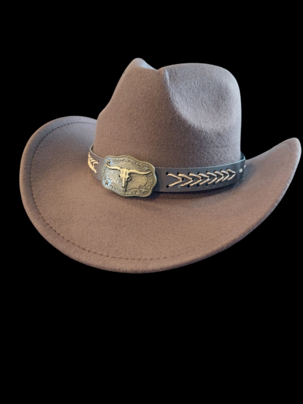 Felt Cowboy Hat with Longhorn