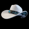 Felt Cowboy Hat with Turquoise Stone