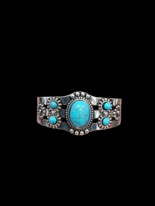 Silver and Turquoise Bracelet