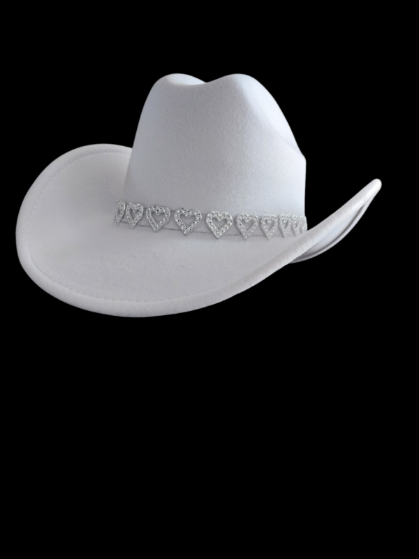White Hat with Hearts
